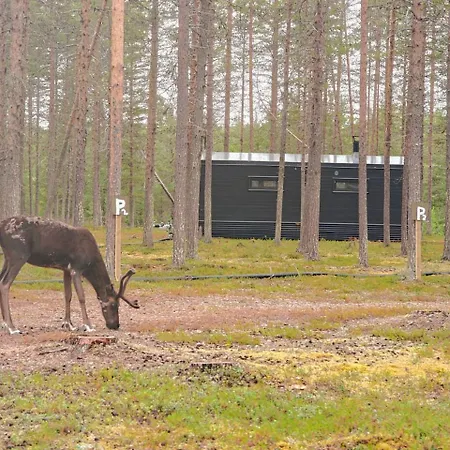 Borealis Village 6 With A Nature View, Fireplace, Sauna, Kitchen * Muonio