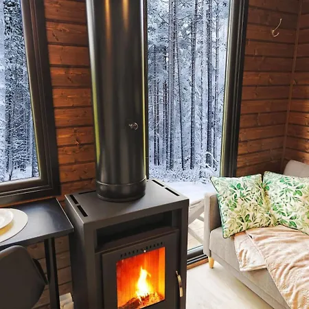 Borealis Village 6 With A Nature View, Fireplace, Sauna, Kitchen בית נופש *